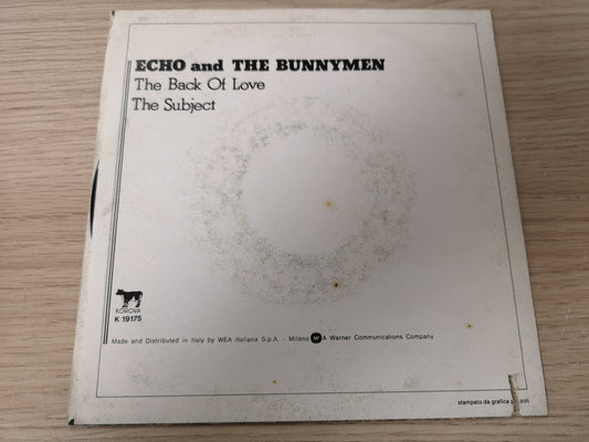 Echo and The Bunnymen "The Back of Love" Orig Italy 1982 VG++/M- (7" Single)