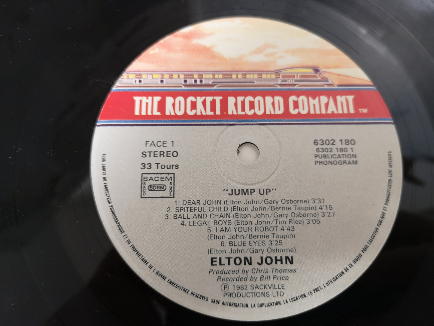 Elton John "Jump Up!" Orig France 1982 M-/M-