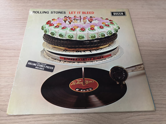 Rolling Stones "Let it Bleed" Orig UK Stereo 1969 EX/VG++ (w/ Poster)