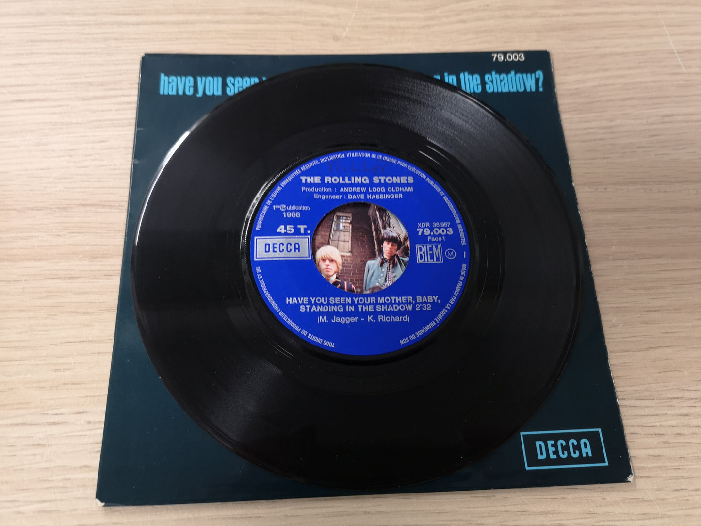 Rolling Stones "Have You Seen Your Mother" Orig France 1966 EX/EX (7" Single)