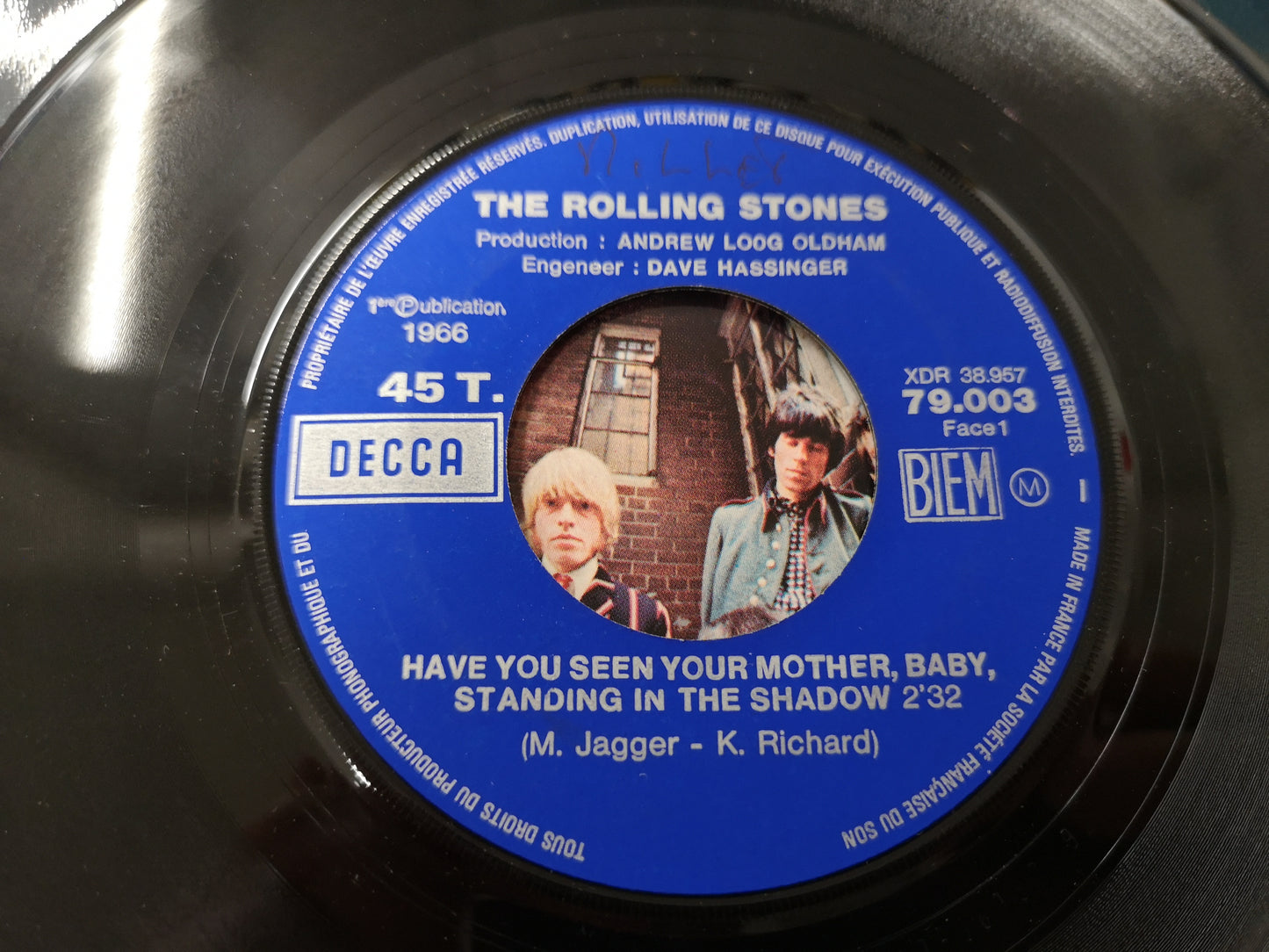 Rolling Stones "Have You Seen Your Mother" Orig France 1966 EX/EX (7" Single)