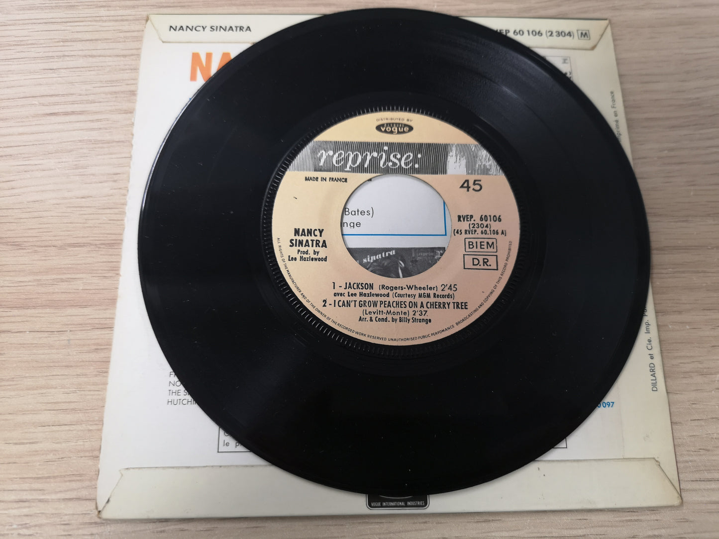 Nancy Sinatra "Jackson" Orig France 1967 M-/M- (7" EP)