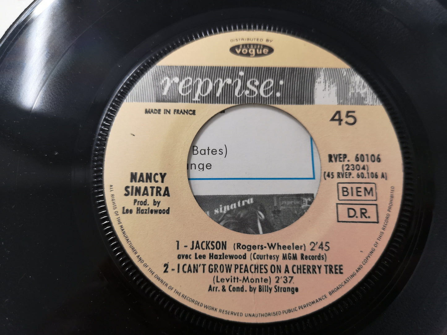 Nancy Sinatra "Jackson" Orig France 1967 M-/M- (7" EP)