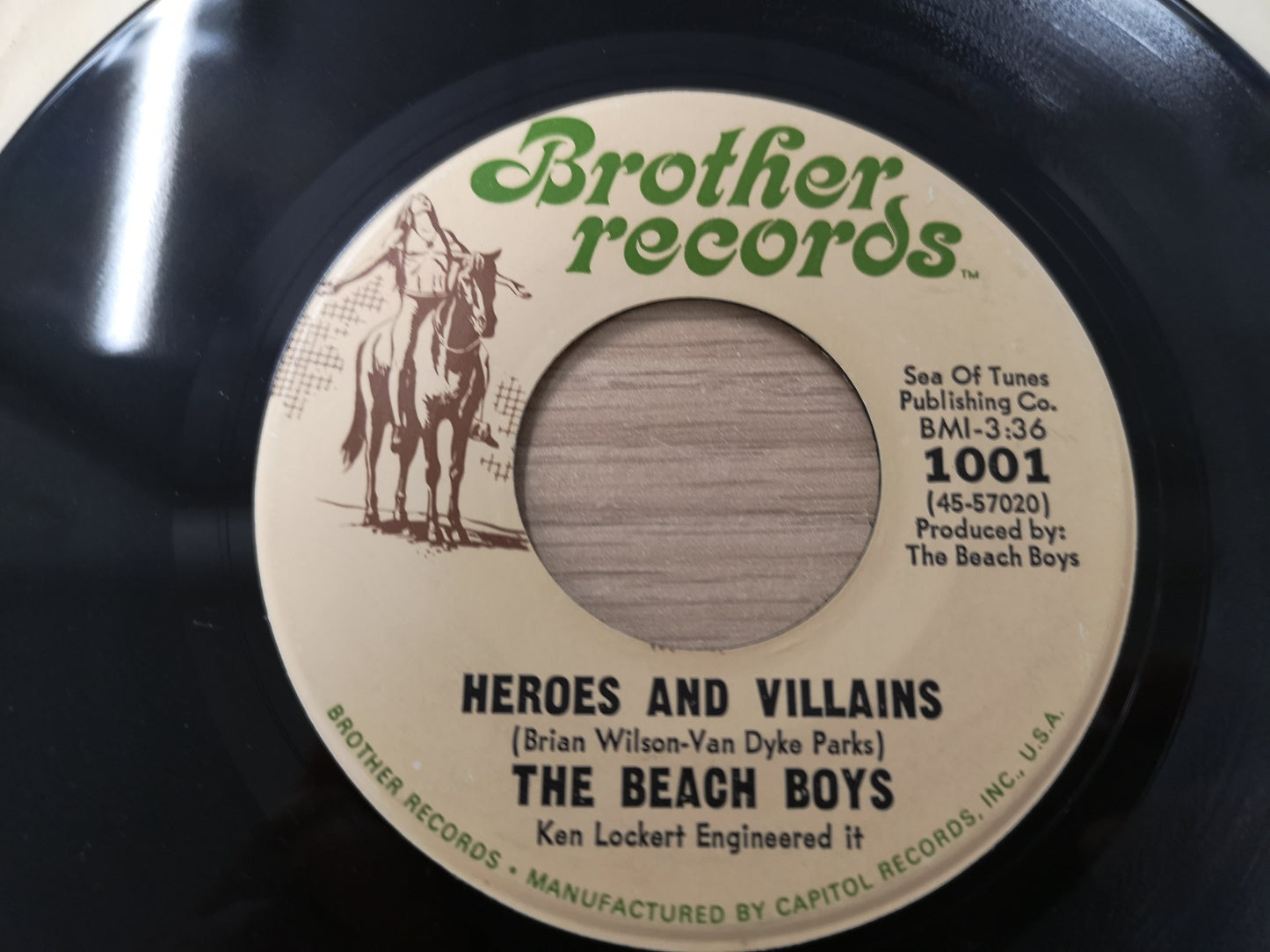 Beach Boys "Heroes and Villains" Orig US 1967 EX (7" Single)