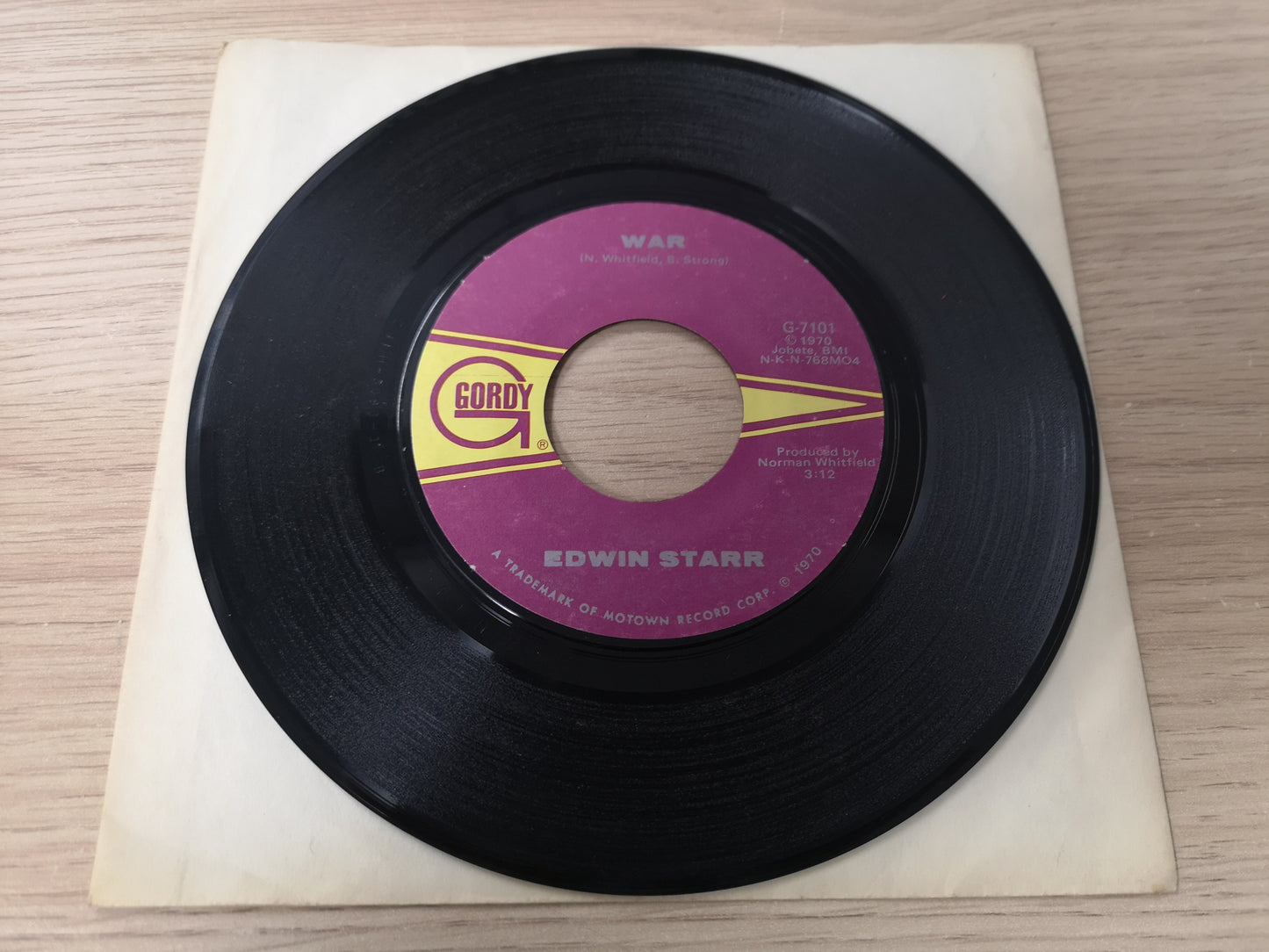 Edwin Starr "War" Orig US 1970 EX (7" Single)