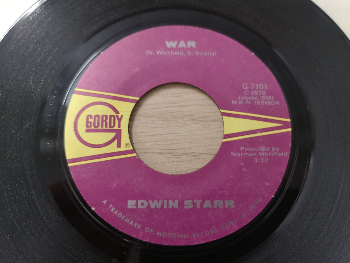 Edwin Starr "War" Orig US 1970 EX (7" Single)