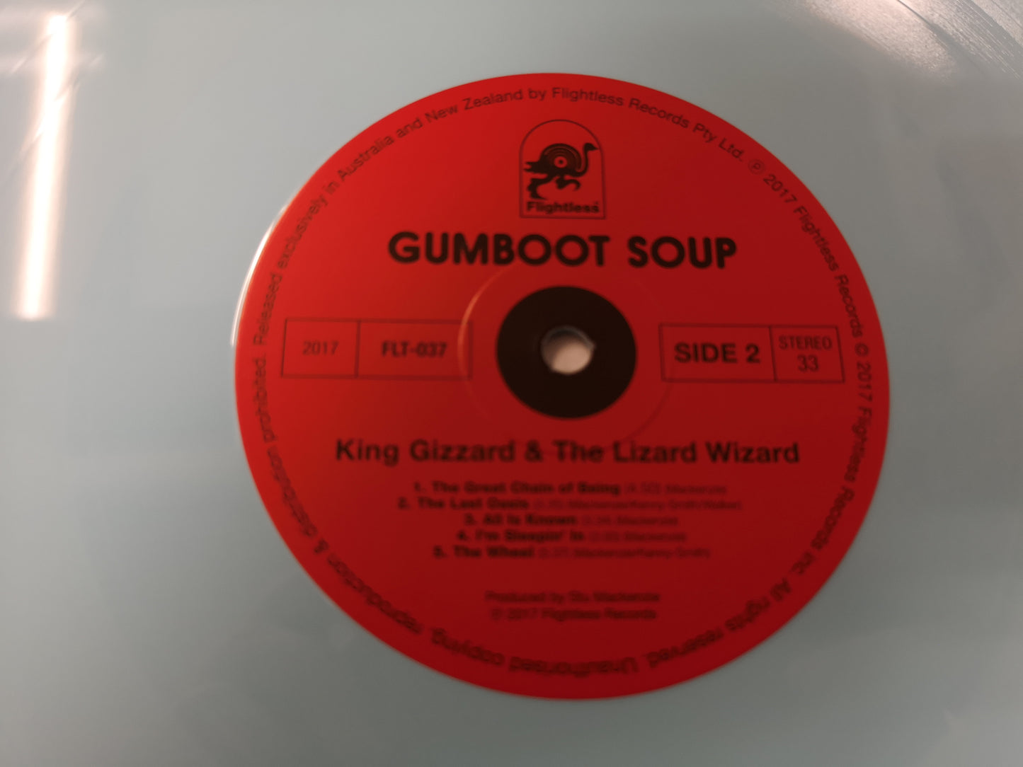 King Gizzard and the Lizard Wizard "Gumboot Soup" MINT RE Australia 2018 Blue Vinyl
