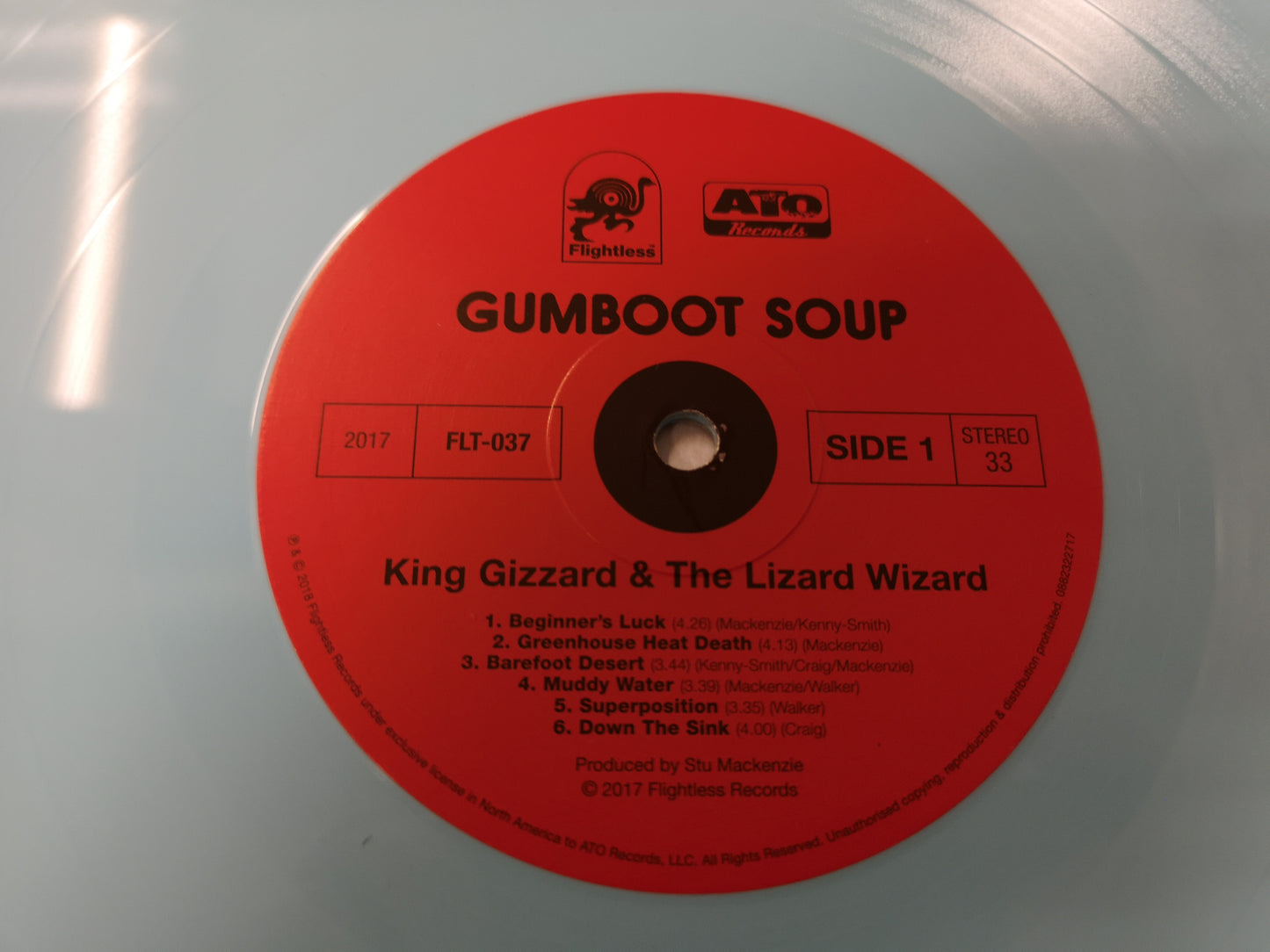King Gizzard and the Lizard Wizard "Gumboot Soup" MINT RE Australia 2018 Blue Vinyl