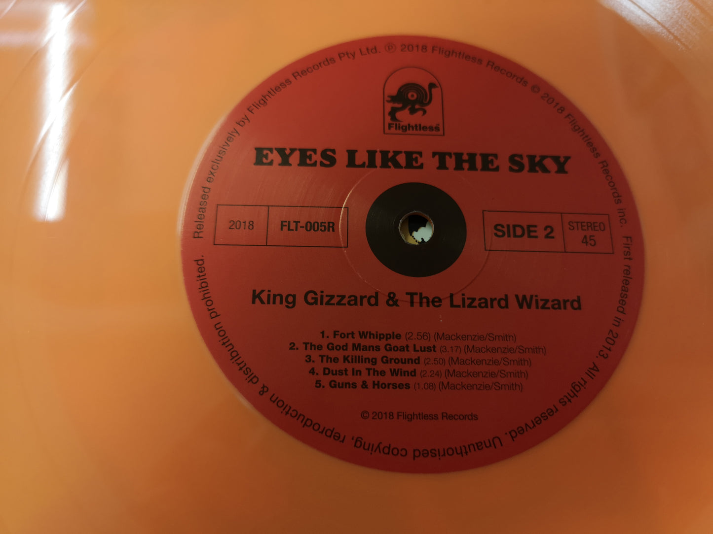 King Gizzard and the Lizard Wizard "Eyes Like The Sky" MINT RE Australia 2018 Orange Vinyl