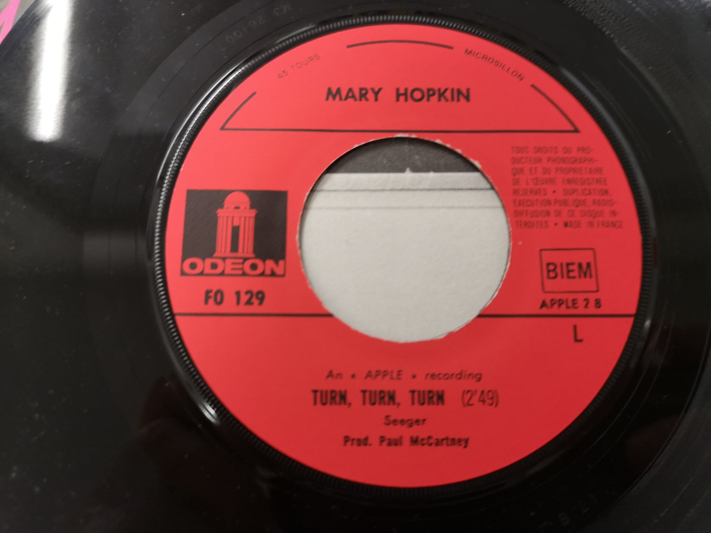 Mary Hopkin "Those Were The Days" Orig France 1968 EX/EX (7" Single)