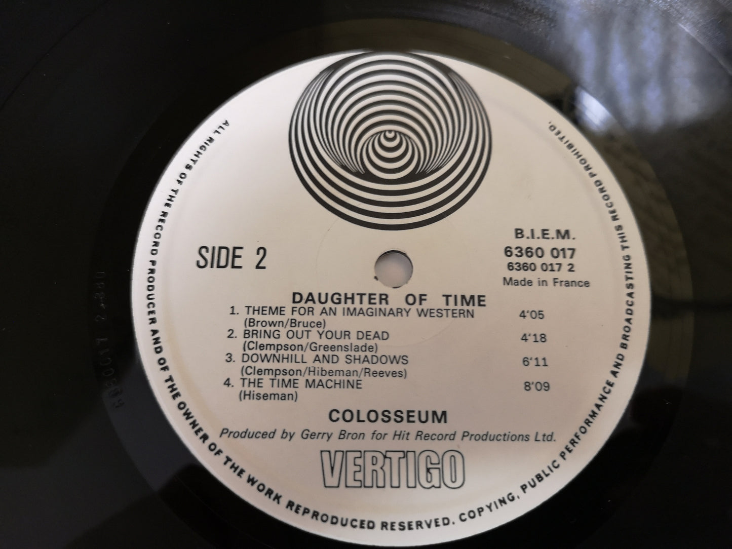 Colosseum "Daughter of Time" Orig France 1970 EX/VG++