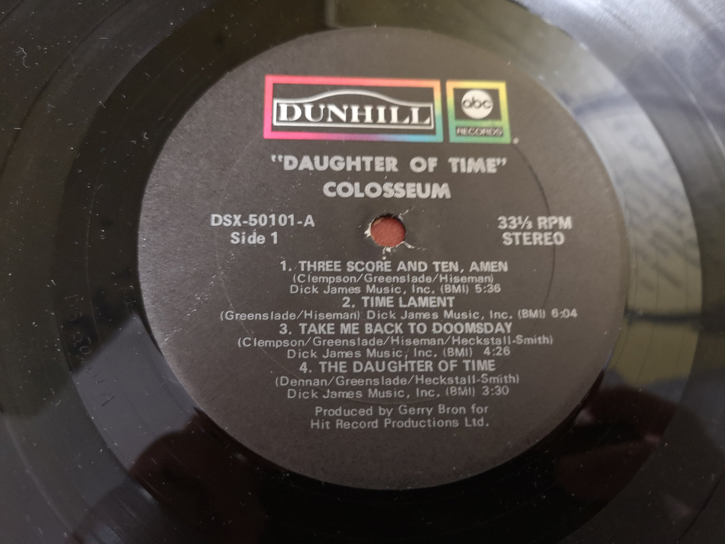 Colosseum "Daughter of Time" Orig US 1970 M-/EX