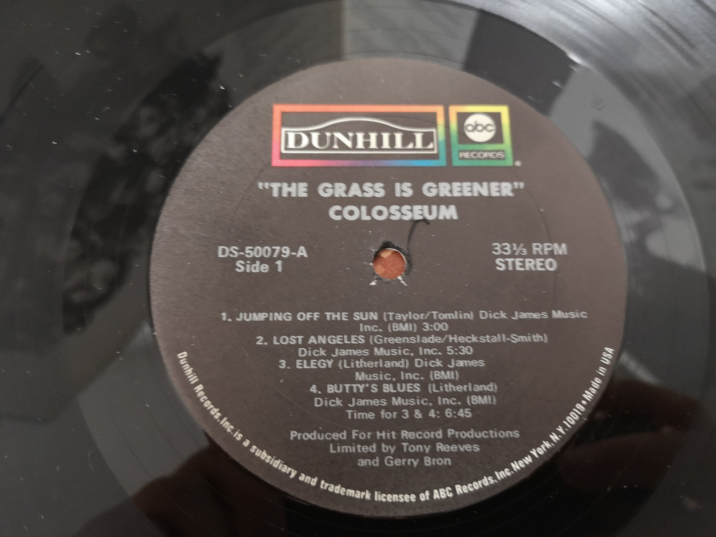 Colosseum "The Grass is Greener" Orig US 1970 EX/EX