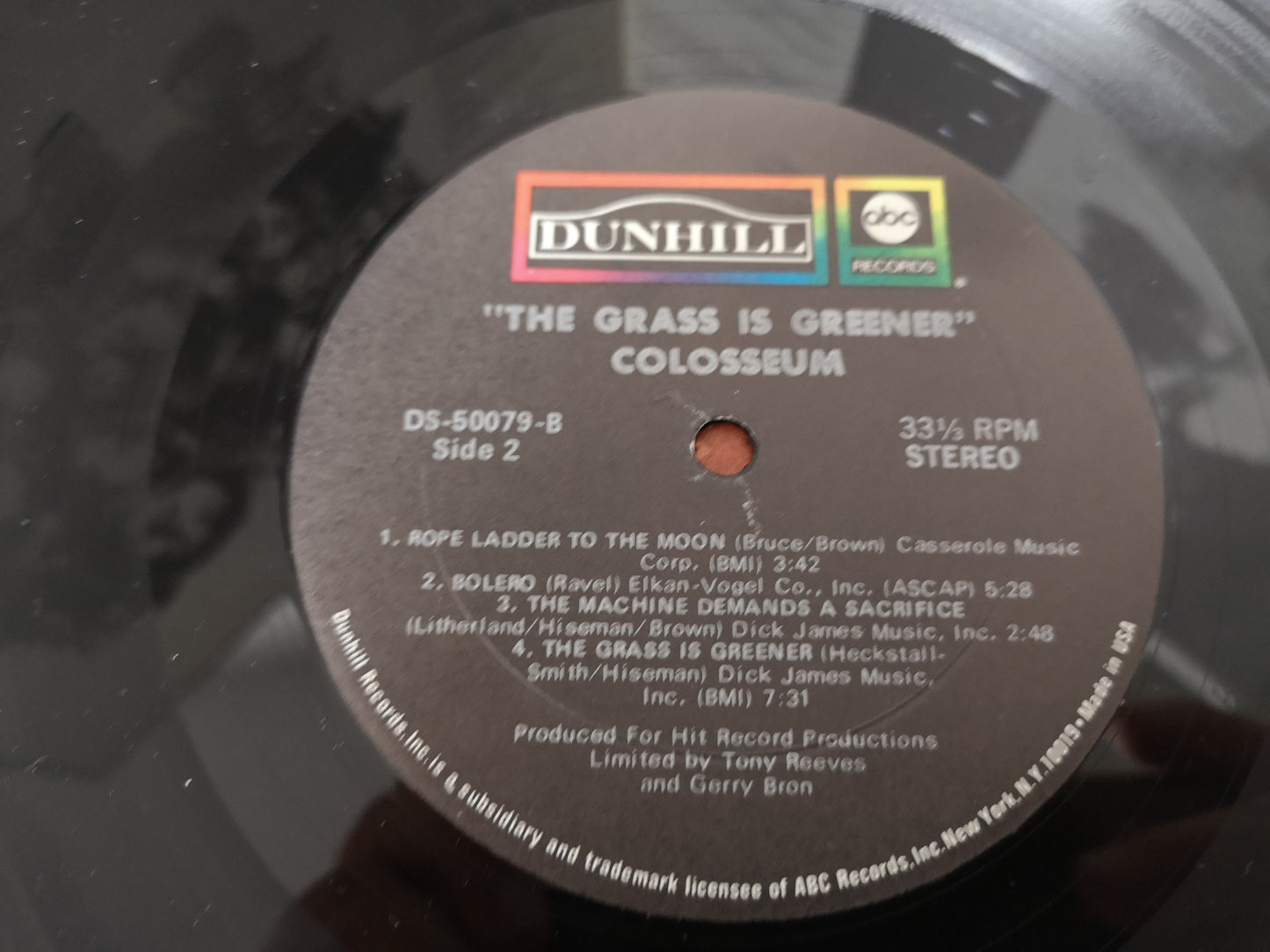 Colosseum "The Grass is Greener" Orig US 1970 EX/EX