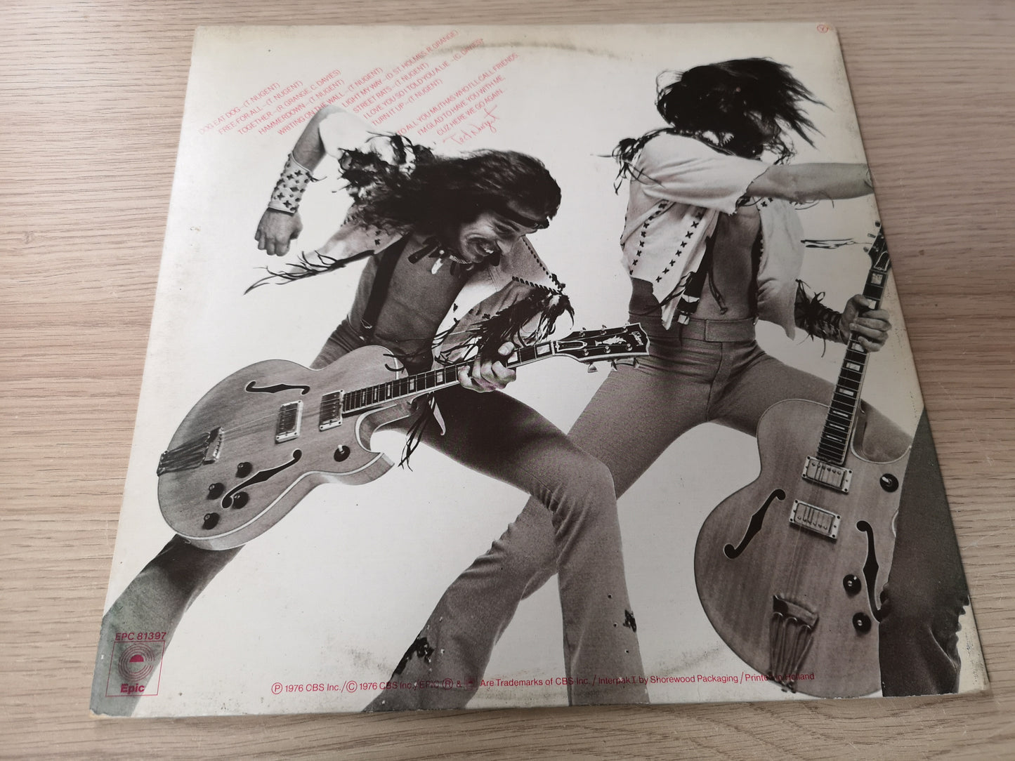 Ted Nugent "Free for All" Orig Holland 1976 VG/EX