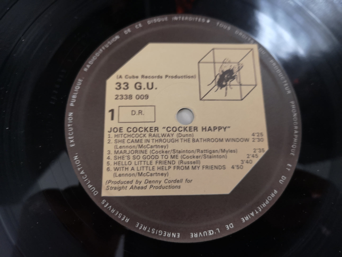 Joe Cocker "Cocker Happy" Orig France 1972 VG++/VG++