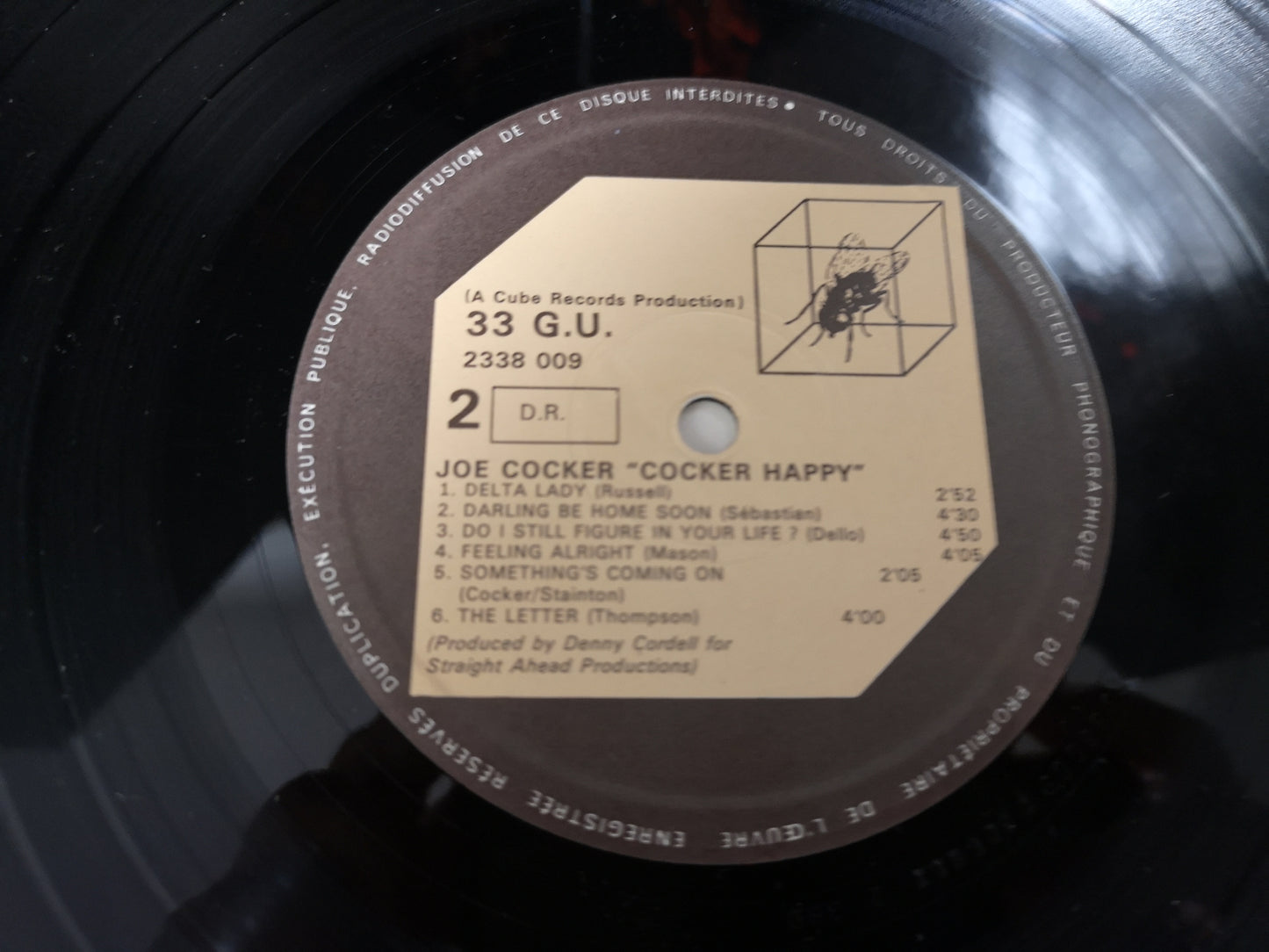 Joe Cocker "Cocker Happy" Orig France 1972 VG++/VG++