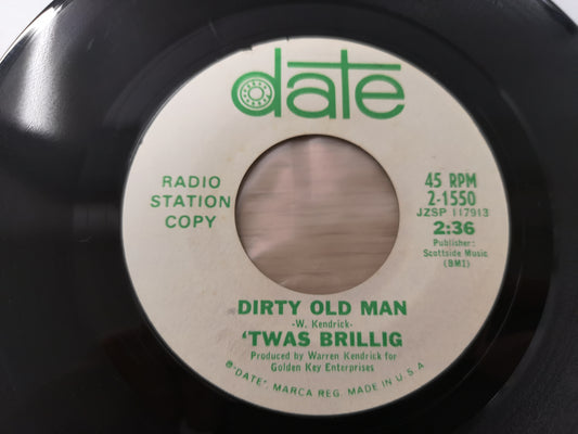 'Twas Brillig "Dirty Old Man" Orig US 1966 VG (7" Single)