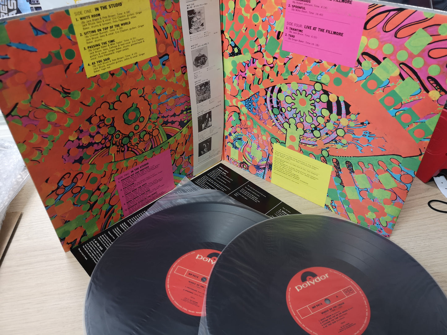 Cream "Wheels of Fire" RE Japan EX/M- ('72 Reissue of 1968 Lp)