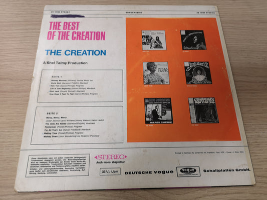 Creation "Best Of" Orig Germany 1968 VG+/VG+