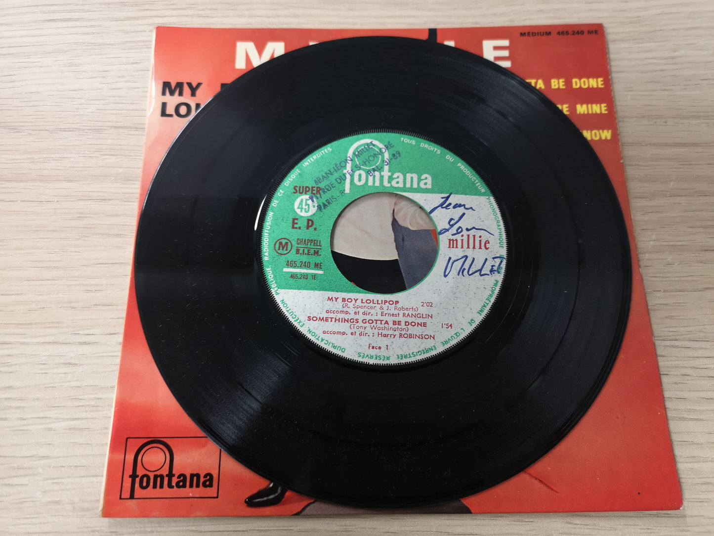 Millie "My Boy Lollipop" Orig France 1964 VG++/VG+ (7" EP)