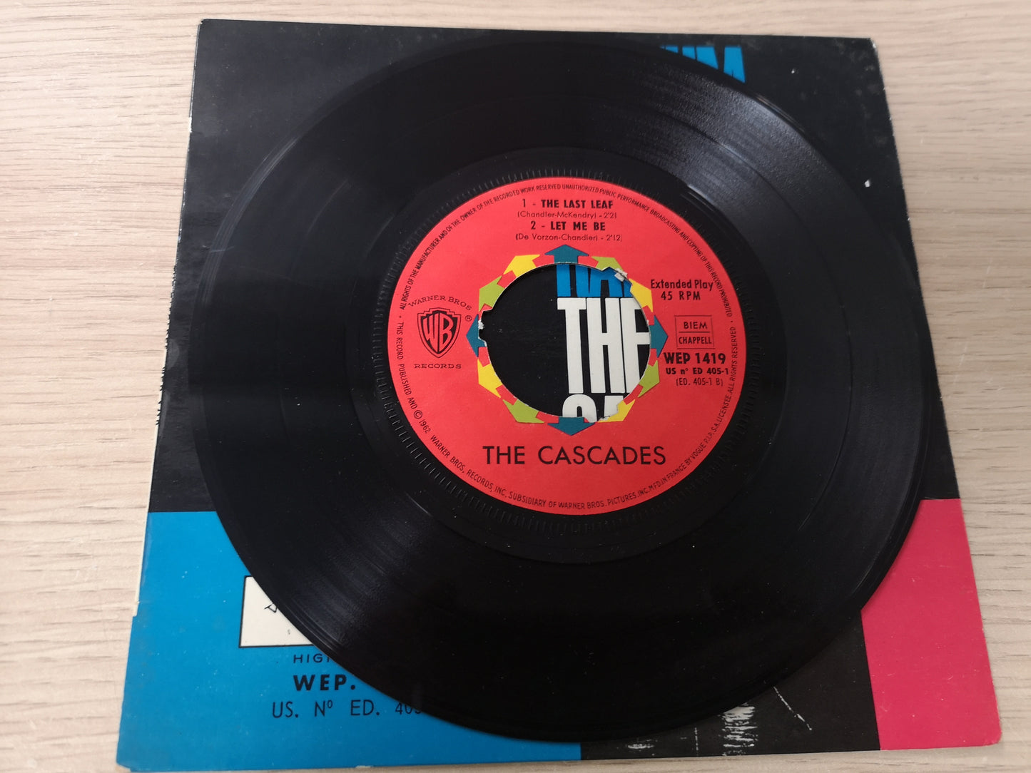 Cascades "Rhythm Of The Rain" Orig France 1963 EX/VG+ (7" EP)