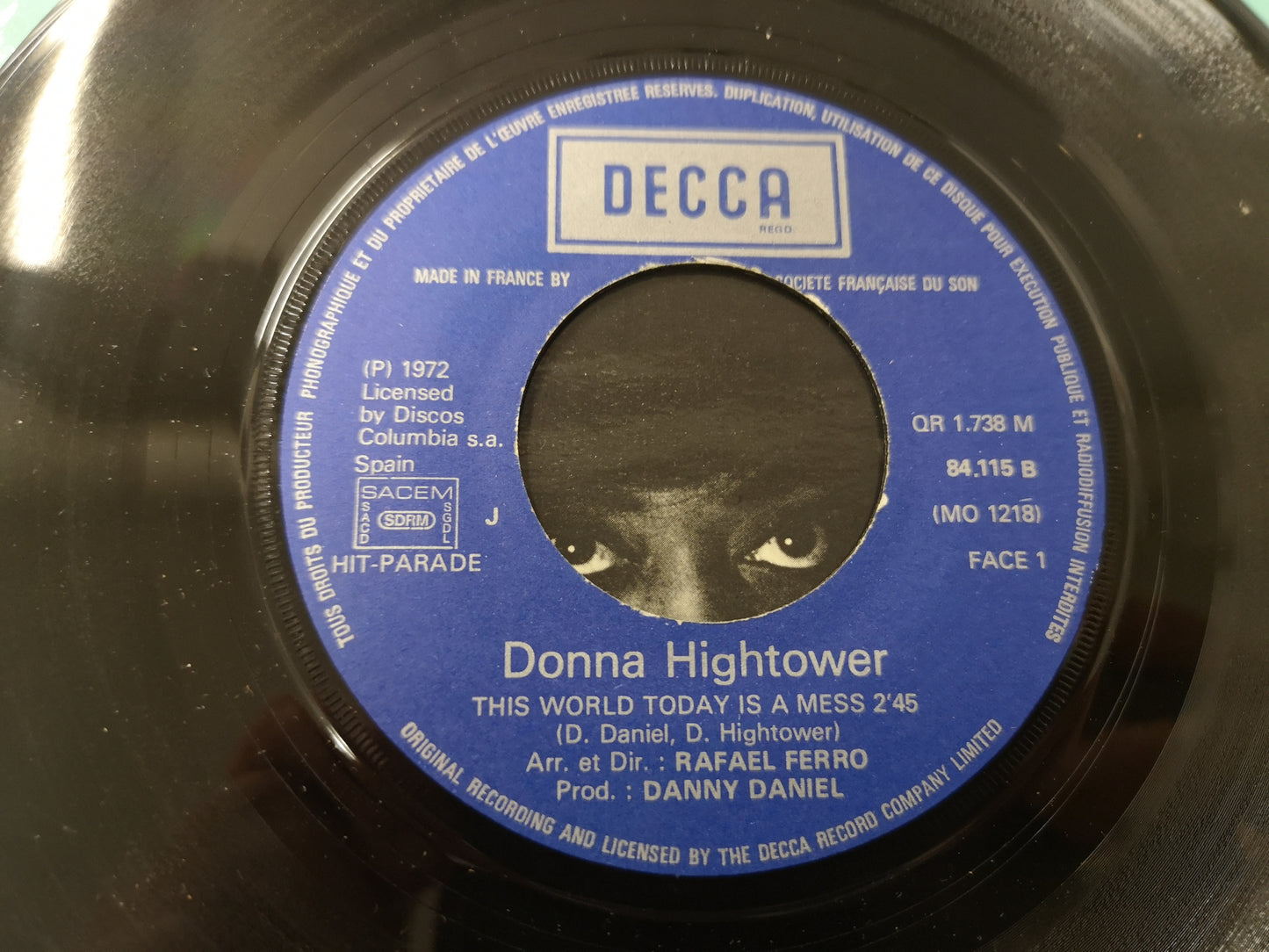 Donna Hightower "This World Is a Mess" Orig France 1972 EX/VG++