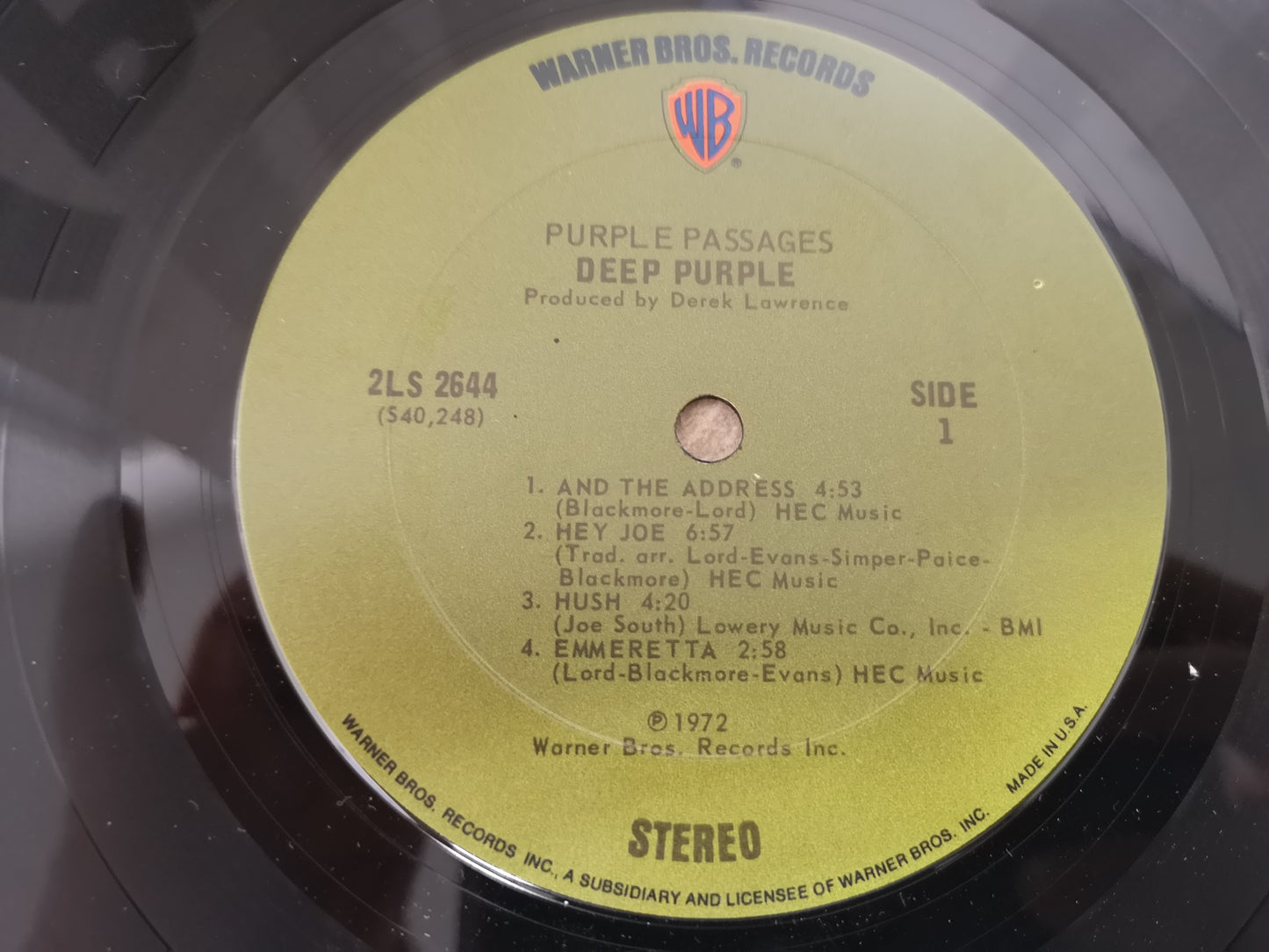 Deep Purple "Purple Passages" Orig US 1972 Double VG++/M (Comp. of DP Mk.I)