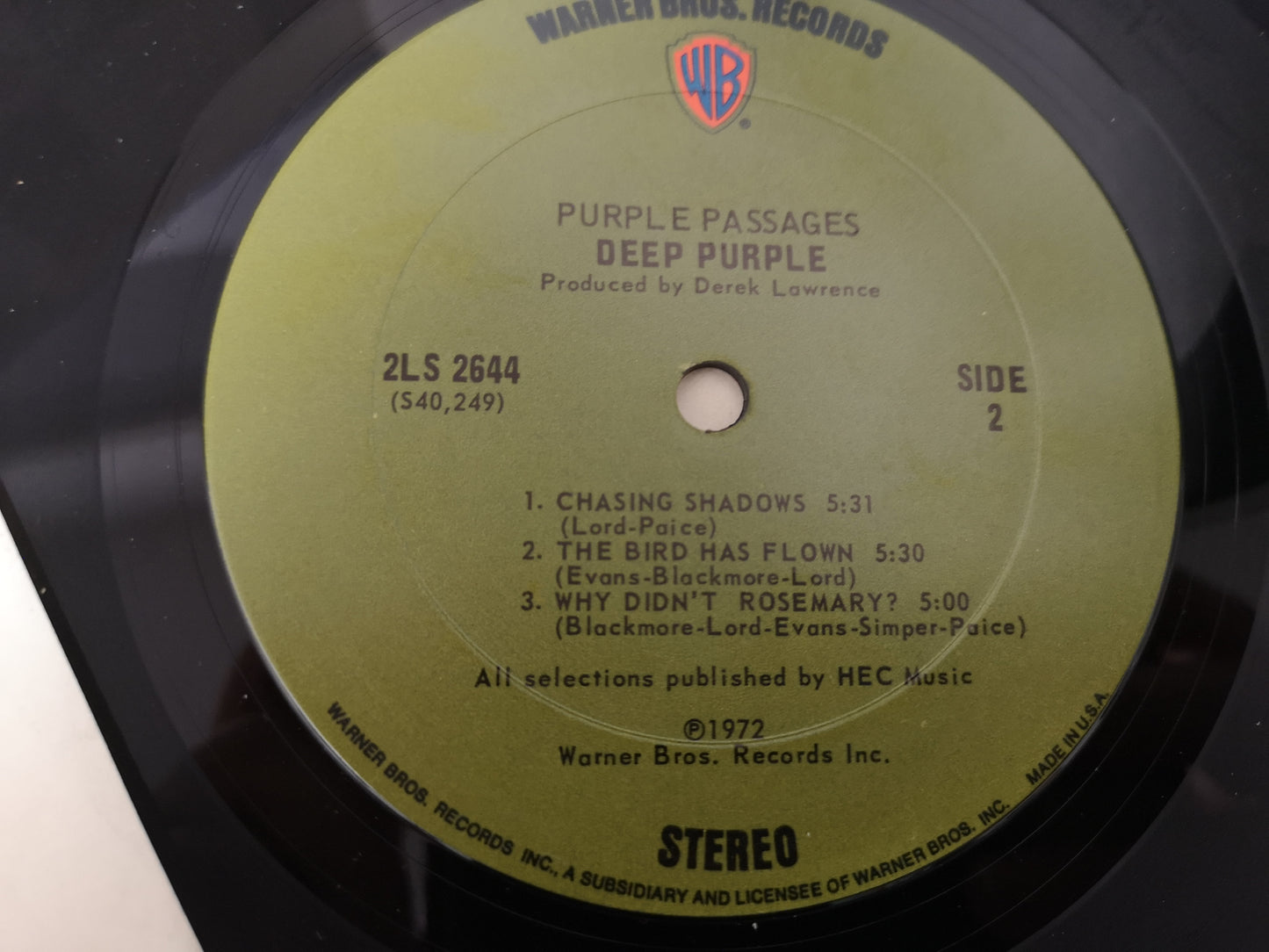 Deep Purple "Purple Passages" Orig US 1972 Double VG++/M (Comp. of DP Mk.I)