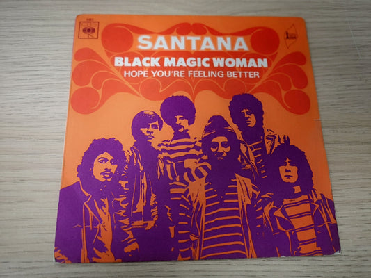 Santana "Black Magic Woman" Orig France EX/VG++ (7" Single)