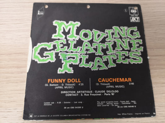 Moving Gelatine Plates "Funny Doll" Orig France 1972 VG/VG (7" Single)