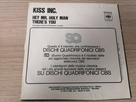 Kiss Inc. (Stephen Sulke) "Hey Mr. Holy Man" Orig Italy 1970 M-/M- (7" Single)
