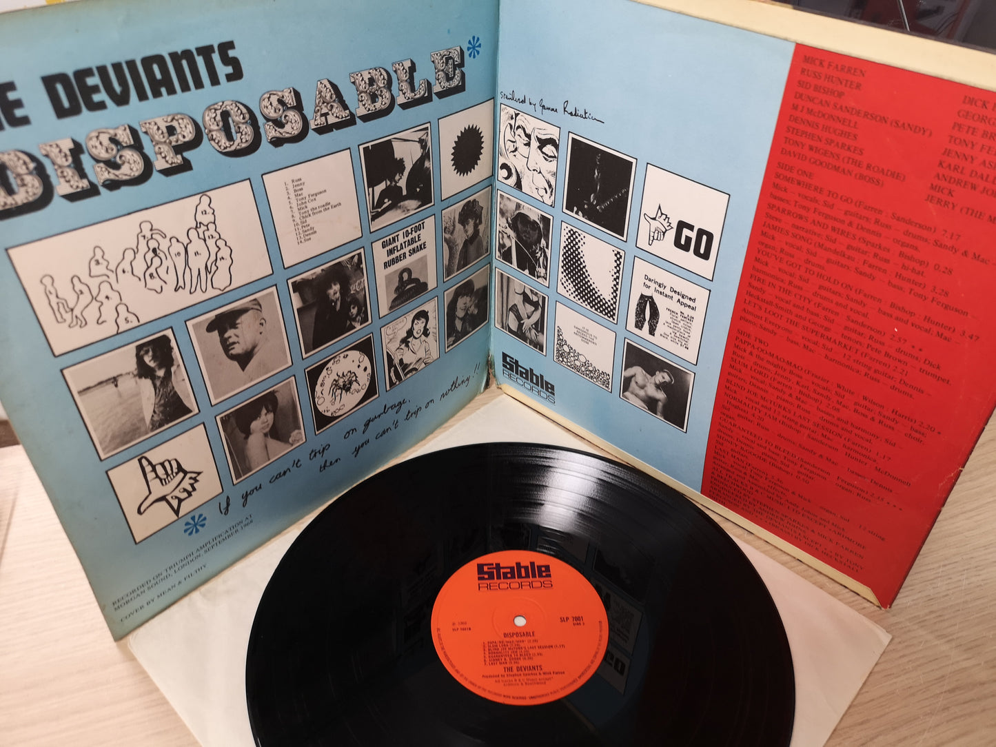 Deviants "Disposable" Orig UK 1969 VG/VG++