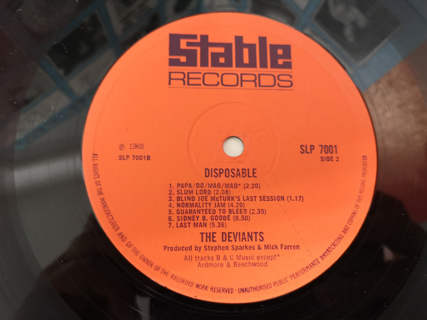 Deviants "Disposable" Orig UK 1969 VG/VG++