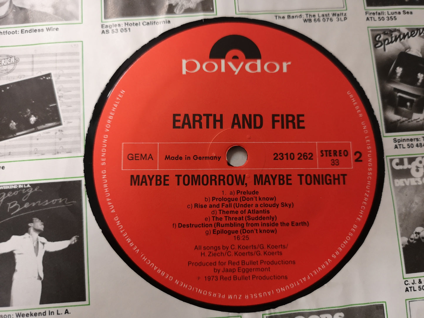 Earth & Fire "Maybe Tomorrow, Maybe Tonight" Orig Germany 1973 M-/M-