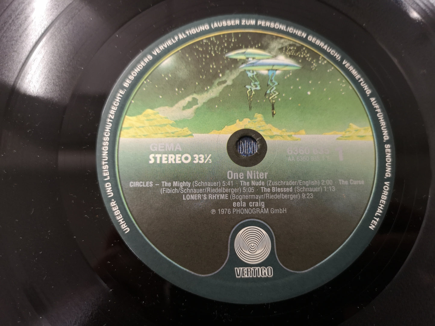 Eela Graig "One Niter" Orig Germany 1976 VG+/M- (Austrian Prog)