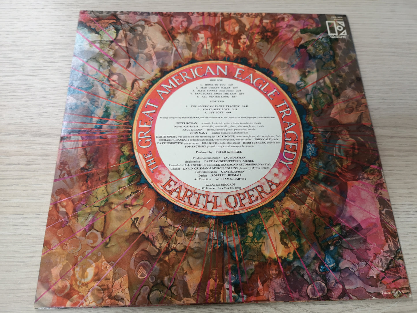 Earth Opera "The Great American Eagle Tragedy" Orig US 1969 M-/EX