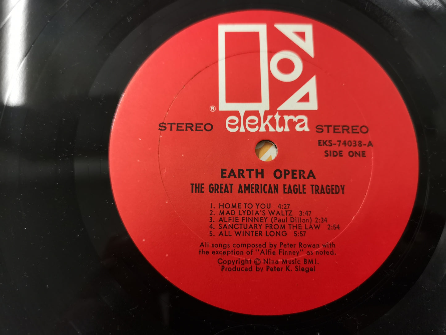 Earth Opera "The Great American Eagle Tragedy" Orig US 1969 M-/EX