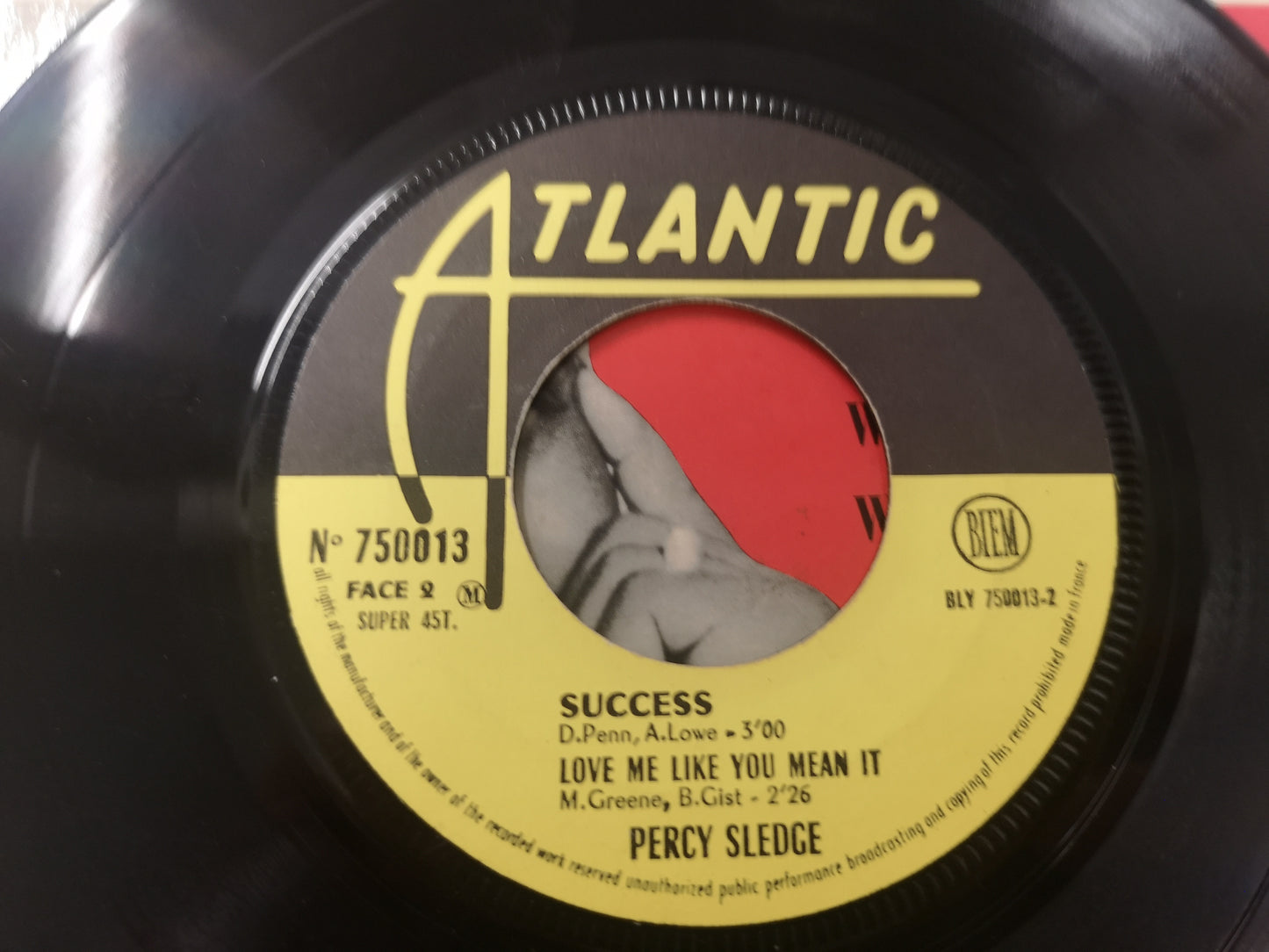 Percy Sledge "When a Man Loves a Woman" Orig France 1966 M-/VG (7" EP)