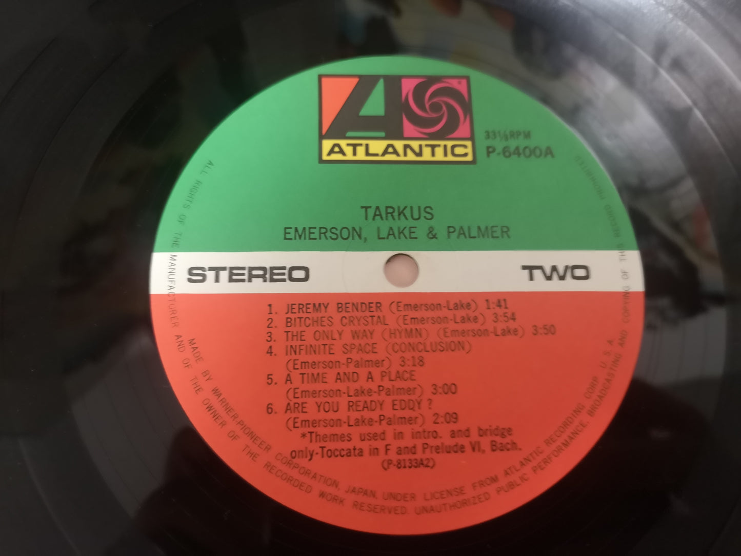 Emerson Lake & Palmer "Tarkus" RE Japan 1980 M-/M- (OBI & Insert)