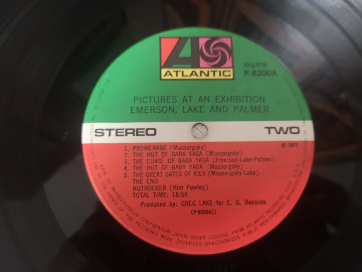 Emerson Lake & Palmer "Pictures At An Exhibition" Orig Japan 1972 EX/VG++