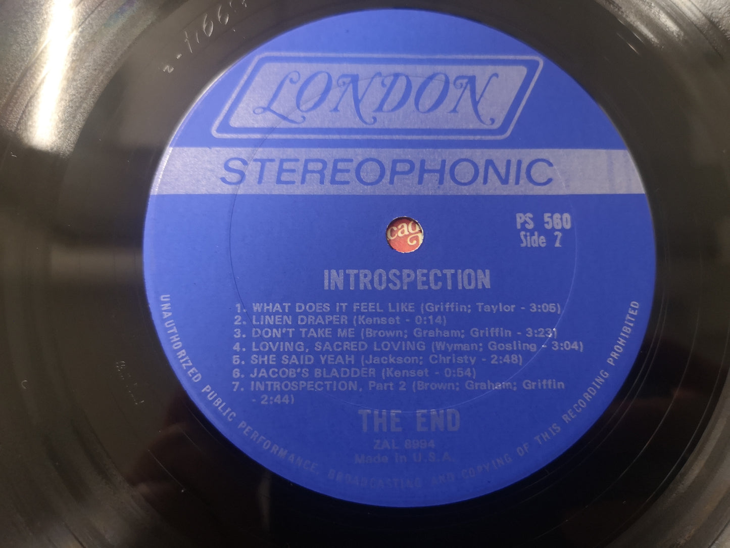 End "Introspection" Orig US 1969 VG++/EX (Bill Wyman Prod.)