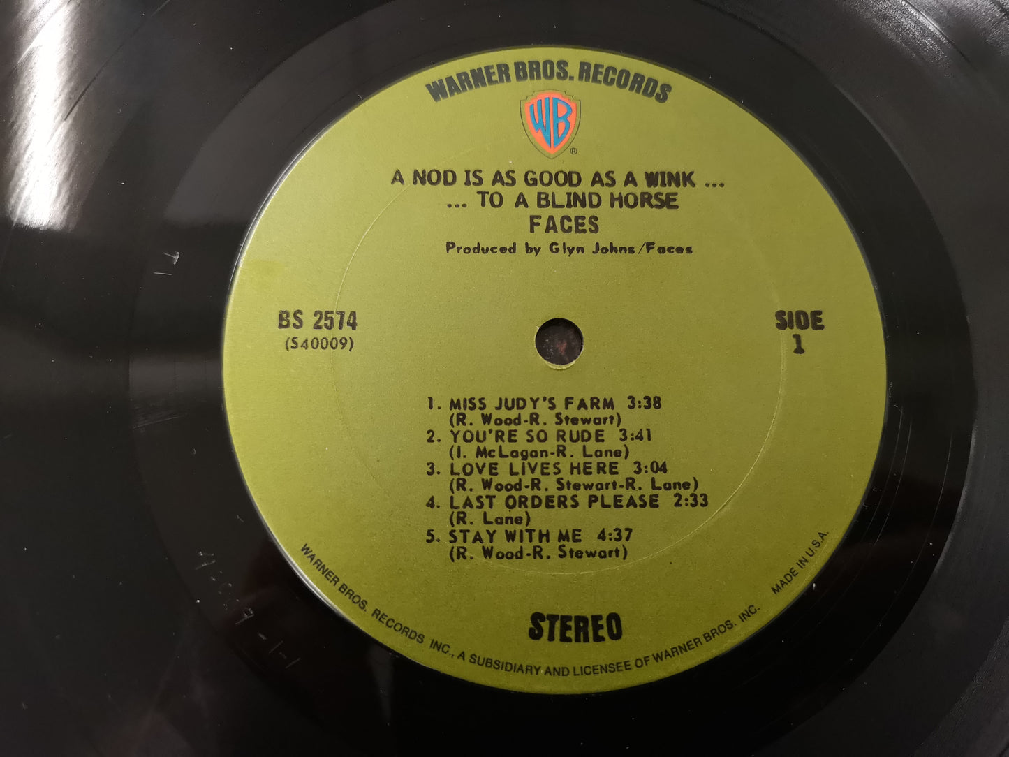 Faces "A Nod Is As Good As a Wink" Orig US 1971 VG++/VG++
