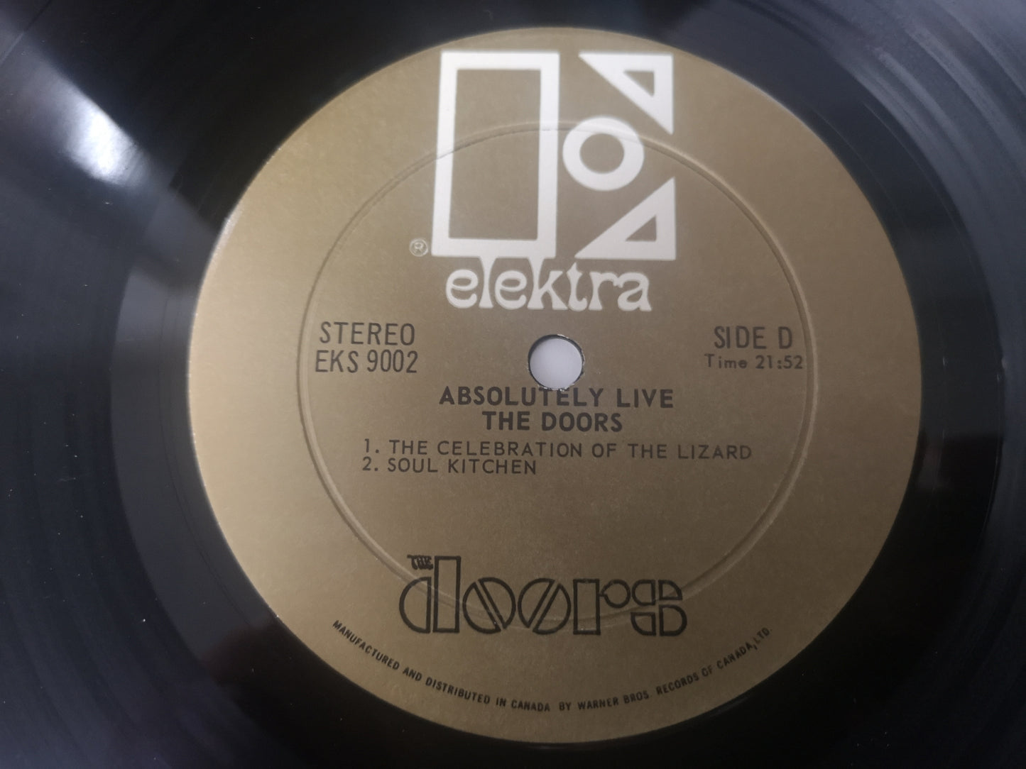 Doors "Absolutely Live" Orig Canada 1970 Double VG/VG+