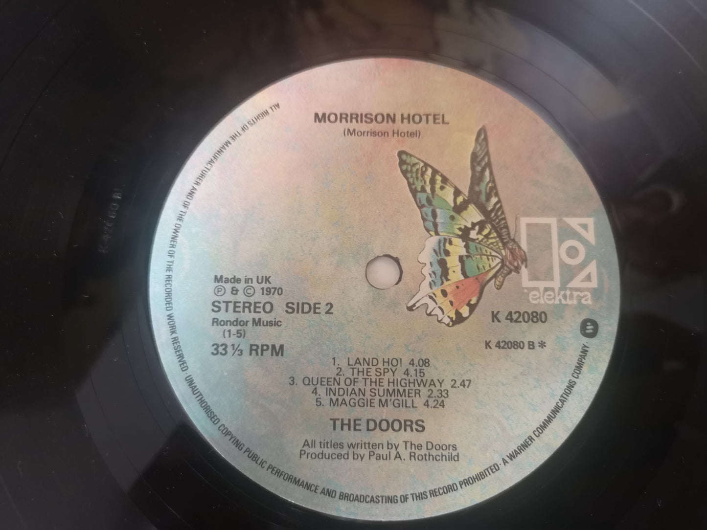 Doors "Morrison Hotel" RE UK 1976 M-/M-