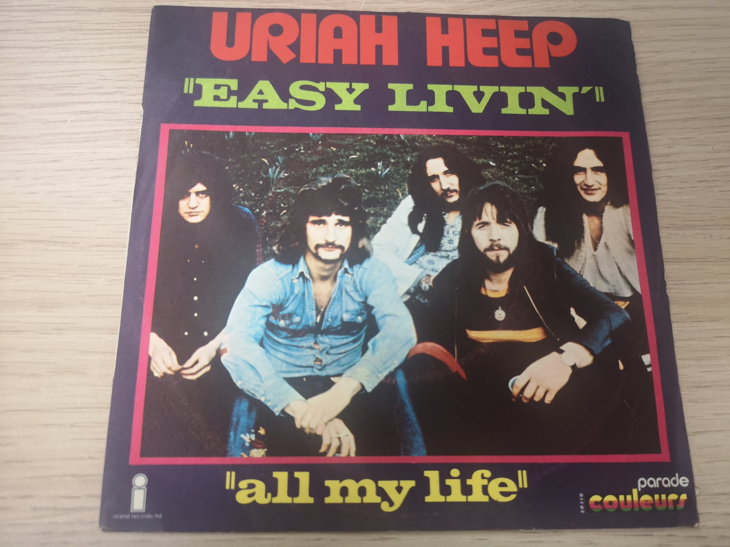 Uriah Heep "Easy Livin'" Orig France 1972 M-/EX (7" Single)