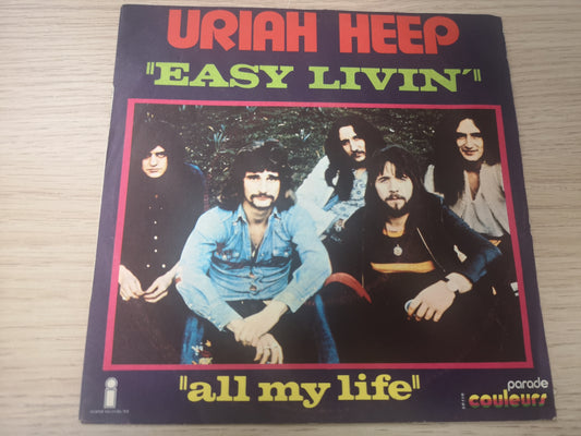 Uriah Heep "Easy Livin'" Orig France 1972 M-/EX (7" Single)
