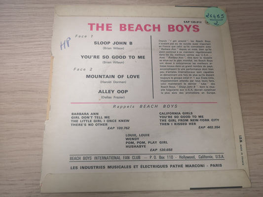 Beach Boys "Sloop John B" Orig France 1966 EX/VG++ (7" EP)