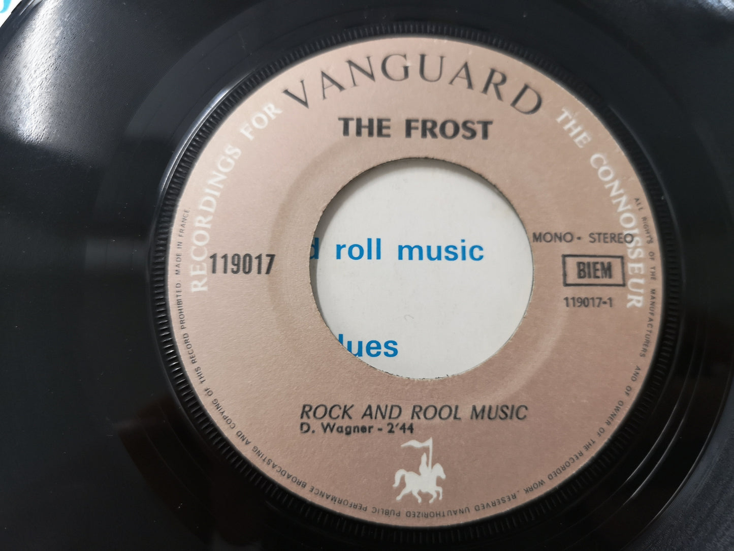 Frost "Rock&Roll Music" Orig France 1969 VG+/EX (7" Single)