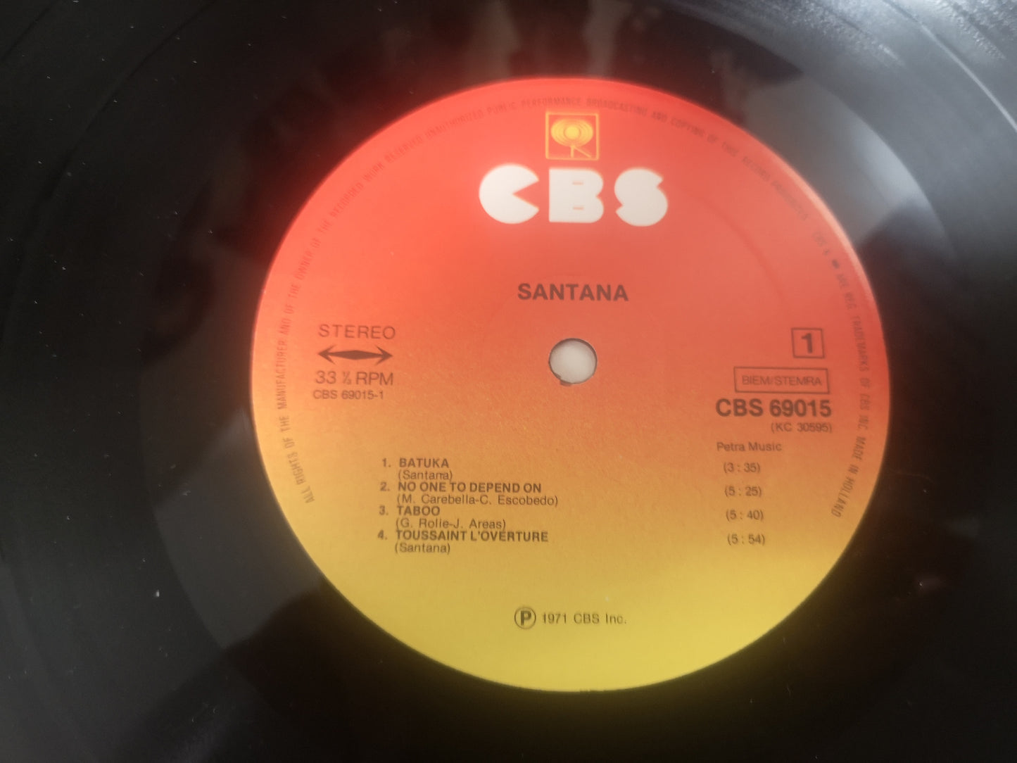 Santana "3" RE Holland 1978 EX/M-